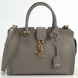 Saint Laurent Baby Cabas Handbag Leather